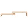 vidaXL Soporte para monitor madera maciza de pino (52-101)x22x14 cm