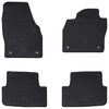 vidaXL Alfombrilla de Coche 4 pcs Negro Goma