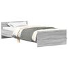 vidaXL Estructura de cama con cabecero Sonoma gris 80 x 200 cm