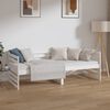 vidaXL Sof&aacute; cama sin colch&oacute;n madera maciza de pino blanco 80x200 cm