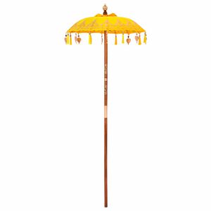 vidaXL Parasol Balin&eacute;s Amarillo 125 x 125 x 260 cm Algod&oacute;n