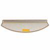 vidaXL Felpudos para escaleras 15 uds 65x24x4 cm Marr&oacute;n Claro Semicircular Grande