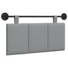 vidaXL Cabecero colgante Gris Claro tela