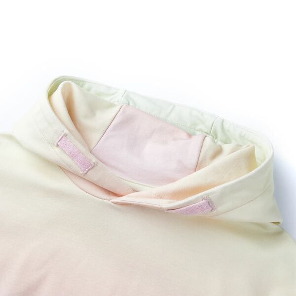 Sudadera infantil con capucha blanco estrellado 116