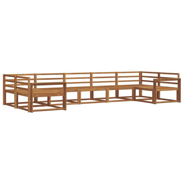 vidaXL Conjunto de sof&aacute;s de exterior 7 pcs Natural