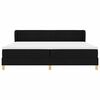 vidaXL Cama tipo Box Spring con colch&oacute;n Negro 200 x 200 cm tela