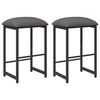 vidaXL Taburete de bar 2 uds. Gris Claro 40 x 32 x 74 cm