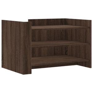 vidaXL Mesa de centro de madera de ingenier&iacute;a marr&oacute;n roble 80x50x50 cm