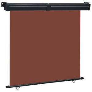 vidaXL Toldo lateral de balc&oacute;n marr&oacute;n 165x250 cm