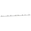 vidaXL Kit de herrajes para puerta corredera 366 cm acero plateado