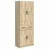 vidaXL Juego de armarios 2 uds. Roble Sonoma Madera de ingenier&iacute;a