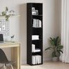 vidaXL Librer&iacute;a de roble negro 40x30x189 cm Madera de ingenier&iacute;a