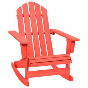 vidaXL Silla mecedora de jard&iacute;n Adirondack madera maciza de abeto rojo