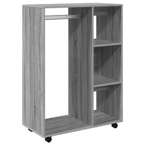 vidaXL Armario madera contrachapada gris Sonoma 80x40x110 cm