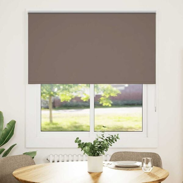 vidaXL Estor Enrollable Opaco Color Caf&eacute; 135x175 cm Tela Ancho 131,6cm