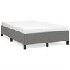 vidaXL Estructura de cama sin colch&oacute;n tela gris oscuro 120x200 cm