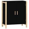 vidaXL Aparador de madera contrachapada negro 62x38x70 cm
