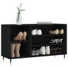 vidaXL Mueble zapatero madera contrachapada negro 102x36x60 cm