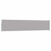 vidaXL Toldo lateral retr&aacute;ctil de jard&iacute;n gris 100x500 cm