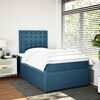 vidaXL Cama box spring con colch&oacute;n terciopelo azul 120x200 cm