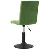 vidaXL Sillas de comedor giratorias 4 unidades terciopelo verde oscuro