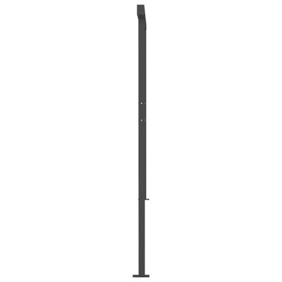 vidaXL Toldo retráctil manual con postes gris antracita 5x3 cm