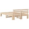 vidaXL Estructura de cama Natural 120 x 200 cm Madera de pino macizo