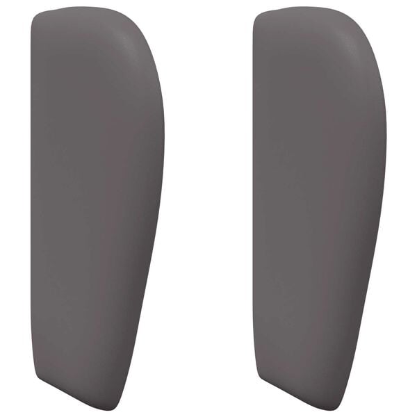 vidaXL Oreja de cabecero Gris Tenue 40 x 23 x 6 cm PVC