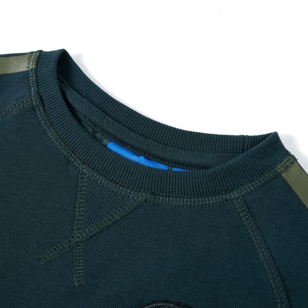 Sudadera infantil verde musgo 92