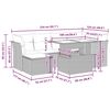 vidaXL Set sof&aacute;s de jard&iacute;n 7 piezas y cojines rat&aacute;n sint&eacute;tico beige
