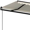 vidaXL Toldo retráctil automático crema 600x350 cm