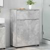 vidaXL Gabinete de Ba&ntilde;o con caj&oacute;n Gris Concreto 72,5 x 36,5 x 100 cm