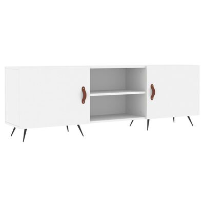 vidaXL Mueble para TV madera de ingeniería blanco 150x30x50 cm