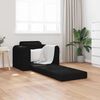 vidaXL Sof&aacute; cama Negro 98 x 71 x 83 cm tela