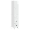 vidaXL Juego de armarios 2 pcs Blanco Brillante 34,5 x 34,5 x 90 cm