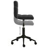 vidaXL Silla de comedor giratoria de terciopelo negro