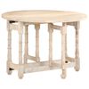 vidaXL Mesa de comedor redonda de madera maciza de mango 110x76 cm