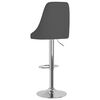 vidaXL Taburetes de cocina 2 unidades tela gris oscuro