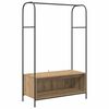 vidaXL Perchero para ropa Marr&oacute;n Roble 100 x 44 x 160 cm