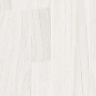 vidaXL Jardinera madera maciza de pino blanco 60x60x60 cm