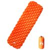 vidaXL Colch&oacute;n inflable de camping para 1 persona naranja 190x58x6 cm
