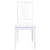 vidaXL Sillas de comedor 2 unidades madera maciza de caucho blanco