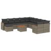 vidaXL Patio Sofa Set 11 plaza Grey