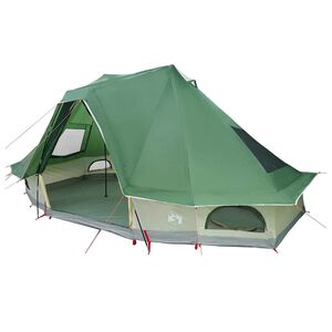 vidaXL Tienda Tipi Familiar Tipi con techo Verde 466 x 310 x 240 cm
