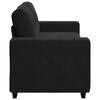 vidaXL Sofá Loveseat Terciopelo Negro 140 cm