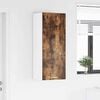 vidaXL Mueble colgante con puerta Roble ahumado 40 x 31 x 100 cm