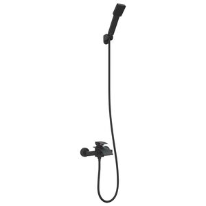 vidaXL Juego de Cabezal de Ducha Negro G 1/2 pulgadas
