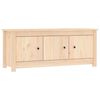 vidaXL Mueble zapatero de madera maciza de pino 110x38x45,5 cm
