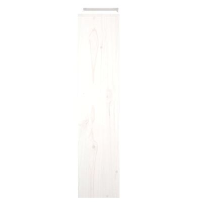 vidaXL Cubierta de radiador madera maciza de pino blanco 210x21x85 cm