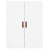 vidaXL Aparador alto madera contrachapada blanco 69,5x34x180 cm
